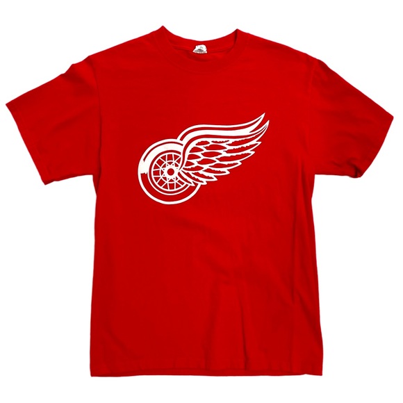 Detroit Red Wings red T-Shirt - Picture 1 of 4